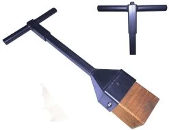 De Wit Stamper Met Houten Blok En Schokabsorberende Handgreep