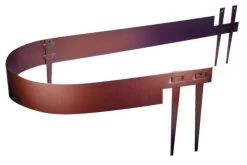 Kantopsluiting Bruin Staal Gecoat 2mm Incl. 3 Pennen