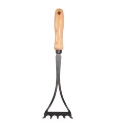 De Wit Bio Handhark 5 Tands Met Essen Handvat 14cm -Tuingereedschap Verkoop de wit bio handhark 5 tands met essen handvat 140 mm 3457 2
