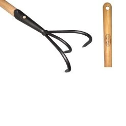 De Wit Cultivator / Krabber 3 Tands Met Essen Steel 150cm