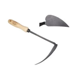 De Wit Koreaanse Handhak Links Met Handvat 14cm