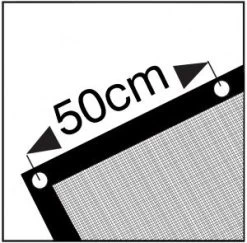 Cover PE Aanhangergaasnet / Gaaskleed Zwart 250x450cm -Tuingereedschap Verkoop picto ogen om de 05 meter hekwerkkleed 2