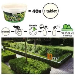 TopBuxus Health-Mix - 100 Tabs - Tegen Buxusschimmel -Tuingereedschap Verkoop topbuxus healthmix tegen buxusschimmel 40 tabletten voor 400m2 2 2